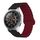 Per Xiaomi Haylou RT / RT2 / GST / GS / RS3 Cinturino in silicone magnetico con fibbia inversa universale (nero rosso vino) Per Xiaomi Haylou RT / RT2 / GST / GS / RS3 Cinturino in silicone magnetico con fibbia inversa universale (nero rosso vino)