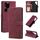 Per Samsung Galaxy S22 Ultra 5G Skin Sent Case di telefono in pelle antifurto (rosso) Per Samsung Galaxy S22 Ultra 5G Skin Sent Case di telefono in pelle antifurto (rosso)