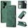 Per Samsung Galaxy S22 Ultra 5G Skin Sent Case di telefono in pelle antifurto (verde) Per Samsung Galaxy S22 Ultra 5G Skin Sent Case di telefono in pelle antifurto (verde)