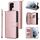 Per Samsung Galaxy S22 Ultra 5G 9 Slot Carni Casina Wallet Casella del telefono (Oro rosa) Per Samsung Galaxy S22 Ultra 5G 9 Slot Carni Casina Wallet Casella del telefono (Oro rosa)