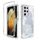 Per Samsung Galaxy S21 Ultra 5G PC + TPU Custodia per telefono verniciata trasparente (fiore bianco) Per Samsung Galaxy S21 Ultra 5G PC + TPU Custodia per telefono verniciata trasparente (fiore bianco)