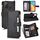 Per Alcatel 1S 2021 / 3L 2021 Litchi Texture Zipper Leather Case (nero)