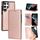 Per Samsung Galaxy S22 Ultra 5G Knight Magnetic Espit Pelle Telefono (Rose Gold) Per Samsung Galaxy S22 Ultra 5G Knight Magnetic Espit Pelle Telefono (Rose Gold)