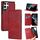 Per Samsung Galaxy S22 Ultra 5G Knight Magnetic Aspirazione Magnetica Custodia in pelle (Red) Per Samsung Galaxy S22 Ultra 5G Knight Magnetic Aspirazione Magnetica Custodia in pelle (Red)