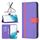 Per Samsung Galaxy S22+ 5G BF13 Case di telefono in pelle croce abbinata a colori (viola) Per Samsung Galaxy S22+ 5G BF13 Case di telefono in pelle croce abbinata a colori (viola)