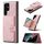 Per Samsung Galaxy S22 Ultra Jeehood Retro Magnetic Staccabile Custodia (Pink) Per Samsung Galaxy S22 Ultra Jeehood Retro Magnetic Staccabile Custodia (Pink)