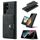 Per Samsung Galaxy S22 Ultra Jeehood Retro Magnetic Stacable Telefono (Black) Per Samsung Galaxy S22 Ultra Jeehood Retro Magnetic Stacable Telefono (Black)