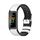 Per Fitbit Charge5 Mijobs TPU + Watch Band in pelle (bianco + nero)
