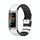 Per Fitbit Charge5 Mijobs TPU + Watch Band in pelle (bianco + argento)