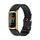 Per Fitbit Charge5 Mijobs TPU + Watch Band in pelle (nero + oro)