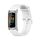 Per Fitbit Charge 5 Mijobs Serbing Silicone Watch Band (White+Silver)