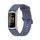 Per Fitbit Charge 5 Mijobs Soft Silicone Watch Band (Blue+Silver)