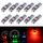 10 in 1 auto T5 0,2W DC12V DC12V LED LED LED LIGHT (luce rossa)