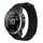 26 mm gancio e anello di fissaggio nylon watch band (nero)
