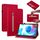 Per Oppo Realme Pad 10.4 Sent Sent Solid Color Zipper in pelle Canda di cuoio (rosso) Per Oppo Realme Pad 10.4 Sent Sent Solid Color Zipper in pelle Canda di cuoio (rosso)