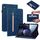 Per Oppo Pad 11 Skin Sent Solid Color Zipper in pelle Canda di cuoio (blu) Per Oppo Pad 11 Skin Sent Solid Color Zipper in pelle Canda di cuoio (blu)