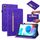 Per Oppo Realme Pad Mini 8.7 Spazio di pelle Solido Cinta Cinta Cinta Tablet (Purple) Per Oppo Realme Pad Mini 8.7 Spazio di pelle Solido Cinta Cinta Cinta Tablet (Purple)