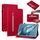 Per Huawei Matepad Pro 10.8 2021/2018 Sent Sent Solid Color Zipper Leathet Case (rosso) Per Huawei Matepad Pro 10.8 2021/2018 Sent Sent Solid Color Zipper Leathet Case (rosso)