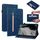 Per Nokia T20 10.4 2021 Spazio di pelle Solido Casetto in pelle con cerniera (blu) Per Nokia T20 10.4 2021 Spazio di pelle Solido Casetto in pelle con cerniera (blu)