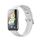 Per Huawei Band 7 / Honor Band 7 Pure Color Silicone Watch Band (White)