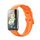 Per Huawei Band 7 / Honor Band 7 Pure Color Silicone Watch Band (Orange)