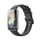 Per Huawei Band 7 / Honor Band 7 Pure Color Silicone Watch Band (Black)