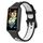 Per Huawei Band 7 /7 NFC Banda di orologi in silicone traspirante a due colori (nero+bianco)