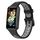 Per Huawei Band 7 /7 NFC Banda di orologi in silicone a due colori NFC (nero+grigio)