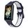 Per Huawei Band 7 /7 NFC Banda di orologi in silicone traspirante a due colori (Blue Dark+White) Per Huawei Band 7 /7 NFC Banda di orologi in silicone traspirante a due colori (Blue Dark+White)