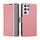 Per Samsung Galaxy S21 Ultra 5G Twill Texture Latero Pulsante Telefono in pelle (rosa) Per Samsung Galaxy S21 Ultra 5G Twill Texture Latero Pulsante Telefono in pelle (rosa)