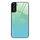 Per Samsung Galaxy S22 + 5G Custodia in vetro a colori sfumati (da verde a ciano) Per Samsung Galaxy S22 + 5G Custodia in vetro a colori sfumati (da verde a ciano)