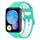 Per Huawei Watch Fit 2 Cinturino in silicone traspirante bicolore (bianco ciano) Per Huawei Watch Fit 2 Cinturino in silicone traspirante bicolore (bianco ciano)