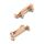 Per AMAZFIT T-Rex 2 2 in 1 connettori per cinturini in metallo (oro rosa)