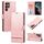 Per Samsung Galaxy S22 Ultra 5G Case di telefono a flip classico (rosa)