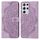 Per Samsung Galaxy S21 Ultra 5G Mandala Flip Leather Case (viola)