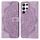 Per Samsung Galaxy S22 Ultra 5G Mandala Flip Leather Case (viola)