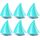 6pcs decorazione da ventosa del diavolo del casco motociclistico: piccole corna (azzurro) 6pcs decorazione da ventosa del diavolo del casco motociclistico: piccole corna (azzurro)