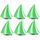 6pcs decorazione da ventosa del diavolo elmetto moto: piccole corna (verde scuro) 6pcs decorazione da ventosa del diavolo elmetto moto: piccole corna (verde scuro)