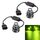 1 coppia 9006 27W / DC12V Auto Alluminio LED LED LEDlight (Lime Green)