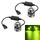 1 coppia H7 27W / DC12V Auto Alluminio LED lampeggiante LED LEDLIGHT (verde lime)