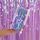 2 PC Candy Rain Curtain Festive Decoration Festive Foto Sfondo, dimensioni: 1x2m viola