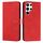 Per Samsung Galaxy S22 Ultra Skin Feel Telefth Pelle Telefono Custodia (Red) Per Samsung Galaxy S22 Ultra Skin Feel Telefth Pelle Telefono Custodia (Red)