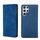Per Samsung Galaxy S22 Ultra 5G Skin Feel Magnetic Orizzontal Flip Leather Case (blu) Per Samsung Galaxy S22 Ultra 5G Skin Feel Magnetic Orizzontal Flip Leather Case (blu)