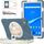 Per Lenovo Tab M10 Plus 10.6 3a Gen 2022 Silicone + Case di compressa protettiva per PC (Blue Flower) Per Lenovo Tab M10 Plus 10.6 3a Gen 2022 Silicone + Case di compressa protettiva per PC (Blue Flower)