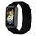 Per Huawei Band 7 Nylon Loop Buckle Watch Band (scuro nero)