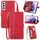 Per Samsung Galaxy S22+ 5G Custodia per il telefono in pelle sfollata figo (rosso) Per Samsung Galaxy S22+ 5G Custodia per il telefono in pelle sfollata figo (rosso)
