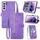 Per Samsung Galaxy S22+ 5G Custodia per il telefono in pelle shock floer -resistente (viola) Per Samsung Galaxy S22+ 5G Custodia per il telefono in pelle shock floer -resistente (viola)
