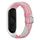 Per la banda di elasticità intrecciata intrecciata in nylon regolabile in nylon Xiaomi Mi (Pink White) Per la banda di elasticità intrecciata intrecciata in nylon regolabile in nylon Xiaomi Mi (Pink White)