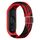 Per Xiaomi Mi Band 7 Banda di orologi per elasticità intrecciata intrecciata in nylon regolabile (Red Black) Per Xiaomi Mi Band 7 Banda di orologi per elasticità intrecciata intrecciata in nylon regolabile (Red Black)