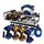 Rack per archiviazione per trapano portatile montato a parete, specifica: set completo